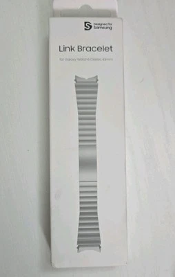 Genuine Samsung Silver Steel Link Bracelet for Galaxy Watch 43mm Link Bracelet - Image 1 of 4