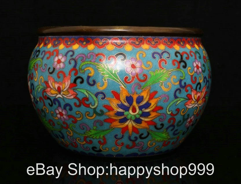 中国风景泰蓝壶| eBay