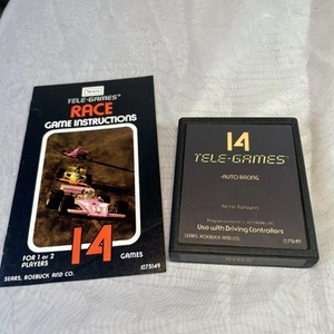 Atari 2600 Sears Tele-Games Race Auto Racing w/ Manual Tested Working - Picture 1 of 5