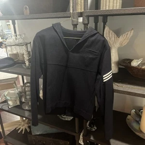 Vintage US Navy Uniform Wool Sailor Shirt Crackerjack Size 40 R Dress 1970 - Picture 1 of 9