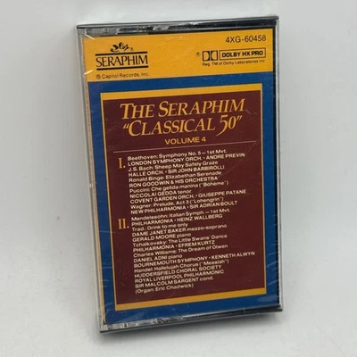 The Seraphim Classical 50 Vol. 4 Renowned Artists Cassette 1986 PROMO SEALED NOS - Image 1 of 4
