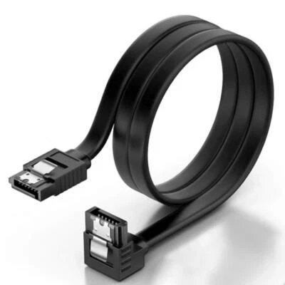 Cable SATA III 35 cm 90 Droit Degrés Angle Data Câble avec Loquet de Verrouil... - Image 1 of 4