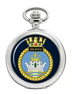 HMS Ark Royal, Royal Navy Pocket Watch - Picture 1 of 5