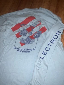 T-shirt vintage rara carburatore Lectron Harley moto Ls anni 80 S - Foto 1 di 5