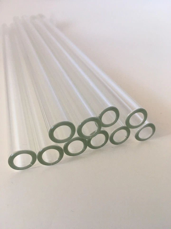 LC GLASS 8” Long 12 Pieces Pyrex Glass Tubes12 mm OD 8mm ID 2mm Thick Wall