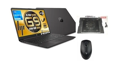 Notebook hp 15,6" Intel N4500 Ram 8Gb m.2 256Gb + supporto + mousewifi Windows11 - Immagine 1 di 4