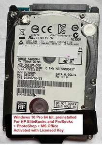 Various 100GB HD, Windows 10 Pro64bit preinstalled FOR HP EliteBooks & ProBooks - Picture 1 of 1