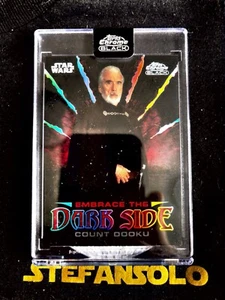 Dooku Star Wars Topps 2024 cromo negro abraza el lado oscuro #ed-9 - Imagen 1 de 2