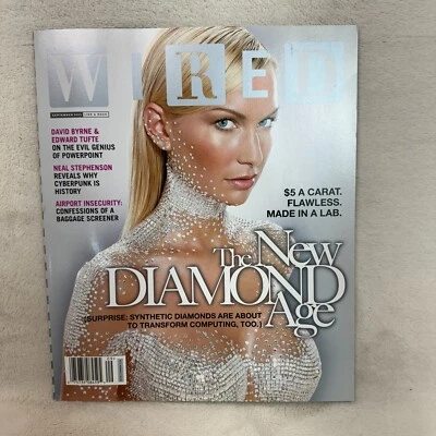 Wired Magazine September 2003 The New Diamond Age $5 a Carat. Flawless. Lab Made - Image 1 of 4