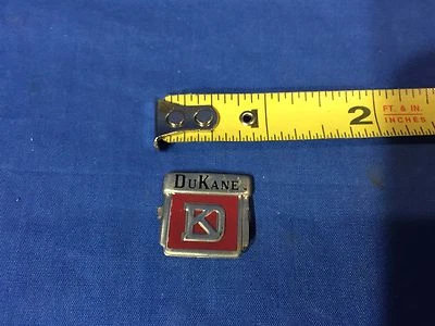 Vintage Dukane Badge Label for 9935A 8" Wall Speaker in Wood Cabinet US SELLER — 第 1/2 张图片