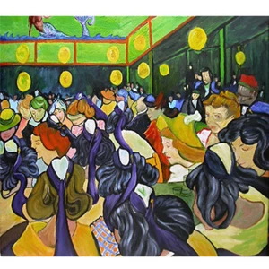 Wooden Jigsaw Puzzle 500 PCS Dance Hall in Arles Vincent van Gogh Painting Decor - Picture 1 of 11
