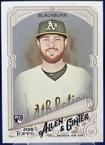 Topps Allen & Ginter 2018 Paul Blackburn RC Rookie Hot Box brillante paralelo #206 - Imagen 1 de 2