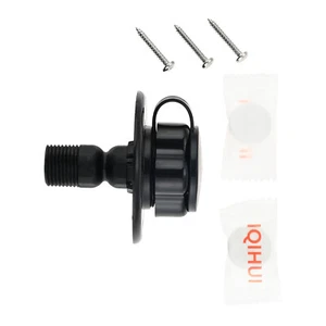 Black Plastic A8758 Rv Water Fill Inlet 77mm With 3Screw for Unrestricted Travel - Picture 1 of 8