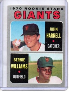 1970 TOPPS #401 GIANTS ROOKIE STARS: JOHN HARRELL & BERNIE WILLIAMS - Bild 1 von 2