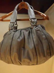 JLO JENNIFER LOPEZ ZINNGRAU KUNSTLEDER & SCHLANGENLEDERBESATZ MED. HOBO SCHULRANZEN - Bild 1 von 12