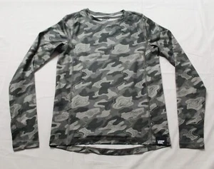 Lands' End Boys' Thermal Base Layer Crew Neck Shirt DS1 Camo Large (10-12) - Picture 1 of 3