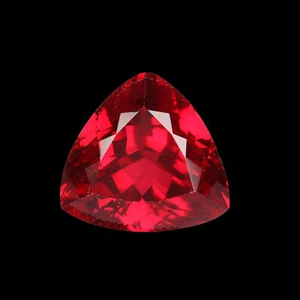 Red Ruby Lab-Created Trillion Cut 23. Carat Loose Gemstone For Jewelry Making - Picture 1 of 6
