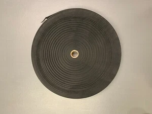 1 1/2 Inch Black Nylon Webbing / Strapping Buy by the Roll - Picture 1 of 3