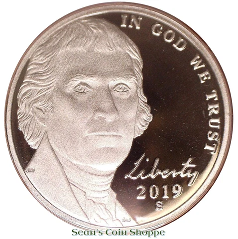 2019 S Jefferson Nickel 5C Gem Deep Cameo Proof Nickle San Francisco Ships Free! Cover