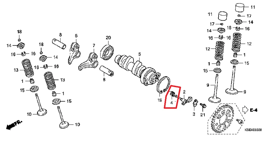 NEW GENUINE OEM HONDA CAMSHAFT DECOMPRESSION WEIGHT SPRING CRF450R 2010-2016 - Image 1 of 1
