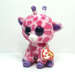 TY Twigs the Pink Spot Giraffe Beanie Boos 6" Plush Glitter Eyes Stuffed Animal  - Picture 1 of 16