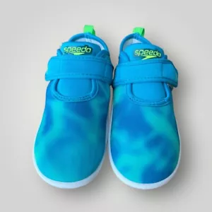 Speedo Summer Surf Walker Water Swim Shoes Blue Green Size XL 11-12 Kids NWOT - Picture 1 of 16