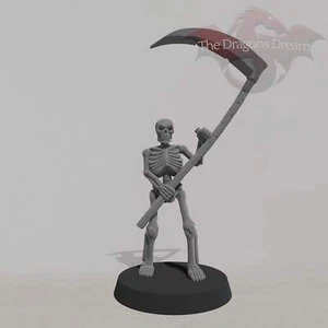 Skeleton Warrior - Heroquest Inspired, Dungeons & Dragons, Oathmatk - Miniatur - Bild 1 von 4