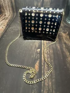 Spartina 449 Damen Umhängetasche Daisy Dash schwarz Leder Kettenriemen - Bild 1 von 11