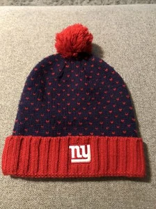 Nike New York Giants womens winter beanie very nice With Hearts - Picture 1 of 5