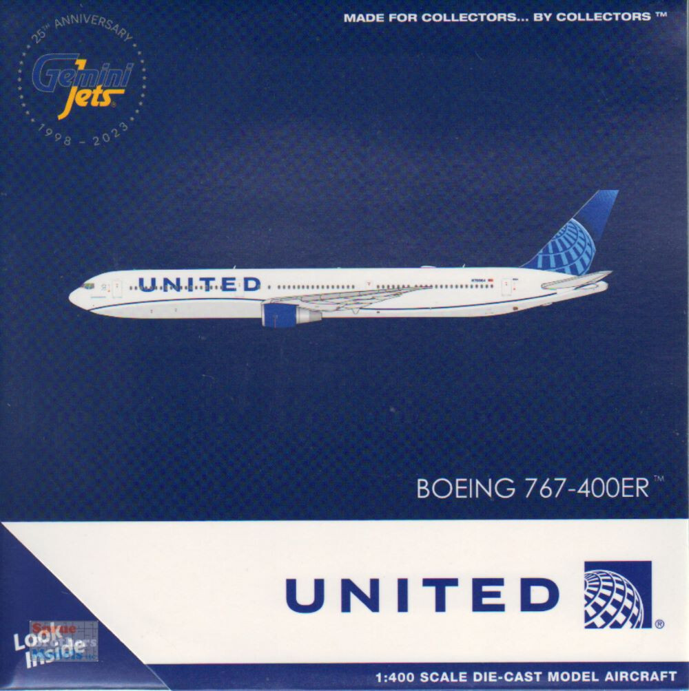 Boeing 767-400ER 1/400 ダイキャスト Boeing 767-400 1:400 Scale Mould Sample Review - YESTERDAY'S