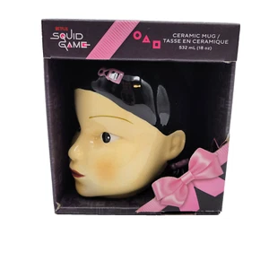 Squid Game Young-Hee Netflix Doll Ceramic Mug 18 oz NIB Cup Read - Picture 1 of 6