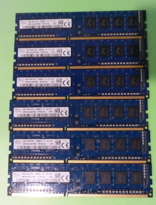 SK Hynix 4GB 1Rx8 PC3L-12800U DDR3L 1600Mhz 1.35V DIMM Memory RAM (6 Pieces) - Image 1 of 4