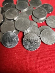  Mexico 1 Peso Un Peso UNC World Coin -  Lot of 20 Coins ISSUED 1986 Free Shippi - Picture 1 of 5