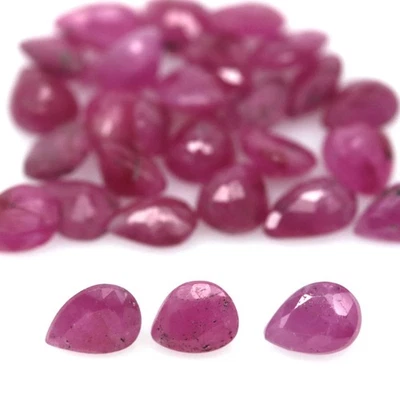 8.08 CT. Heated 28Pcs Pink Ruby Madagascar Pear - Image 1 of 4