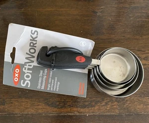 OXO SoftWorks Good Grips Set of 4 Stainless Steel Measuring Cups - Picture 1 of 2