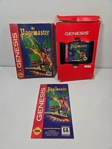 The Pagemaster - Authentic Sega Genesis Game - Complete w/ Box & Manual CIB - Bild 1 von 9