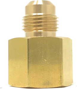 3/8" Male Flare X 1/2" Female Flare Reducer Adapter [661-FA 0608] Adapt 1/2" App - Picture 1 of 4