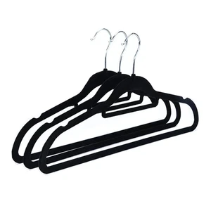 Coat Clothes Clothing Hangers Velvet Velour Non Slip Flocked Trouser Hangers NEW - Picture 1 of 10