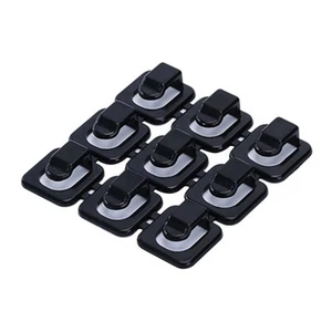 18 Pcs Câble Réseau Organisateur Fil Sous Bureau Cordon Électrique Clips Réglables - Photo 1/12