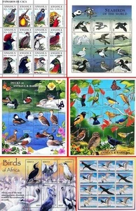 BIRDS & ANIMALS collection of 60 MNH ** M/S (FREE SHIPPING) - Picture 1 of 10