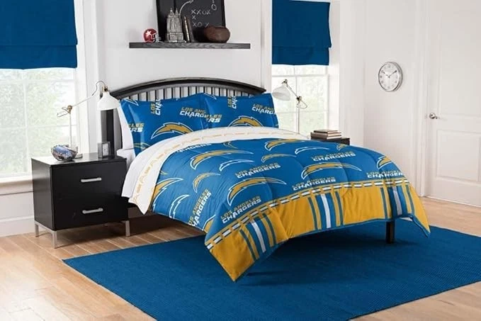 San Diego Chargers Queen Comforter Bedding Set Football set - Image 1 of 2