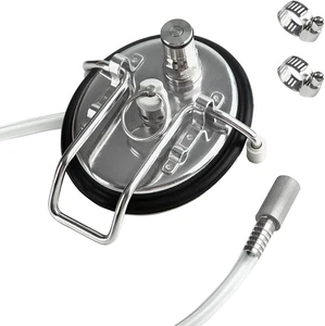 Cornelius Soda Keg Lid Carbonation Ball Lock with Stone Valve Clamp Tube New - Picture 1 of 6
