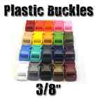 3/8" Contoured Side Release Buckles In Asst Colors Including Neon Clear GID
