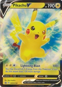 Pikachu V  SWSH198  SWSH: Sword & Shield Promo Cards - Picture 1 of 1