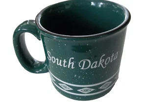 South Dakota Bison Buffalo Green Mug - Picture 1 of 3