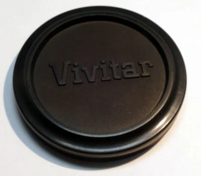 Vivitar Front 49mm Lens cap Slip on type   plastic black - Genuine OEM - Image 1 of 4