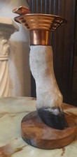 Vintage Taxidermy Deer/ Hoof / Foot Copper Ashtray - 7 inches