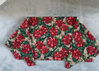 Christmas Mantel Scarf Table Scarf Handmade Poinsettias 43”