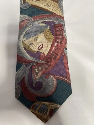 Corbata de cuello L’Atelier Follow The Fleet 100 % seda italiana 59” X 4” Foto 1 de 4