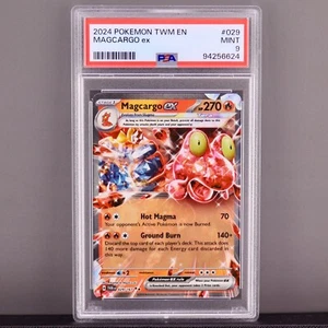 2024 Pokémon Twilight Masquerade Magcargo ex PSA 9 🔥 Hot Mint Lava! - Bild 1 von 2